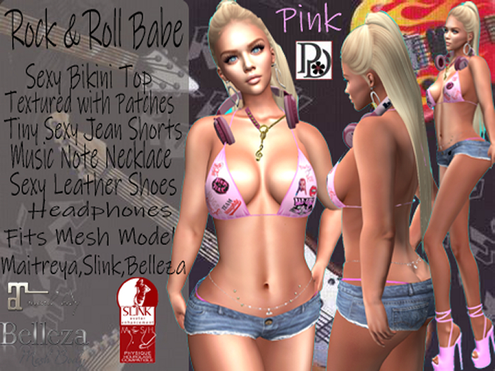 !PD-Rock&Roll Babe Pink