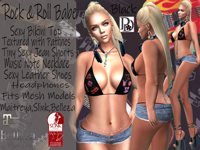 !PD-Rock&Roll Babe BLK
