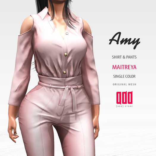 [ADD] Amy Shirt Pants - Powder