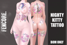FENCORE. Nighty kitty tattoo