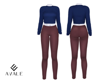AVALE Farra - Blue/Brown