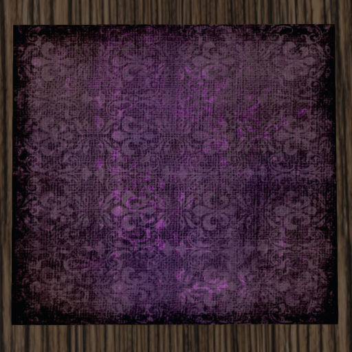 Purple Fleur De Lis Rug 1LI