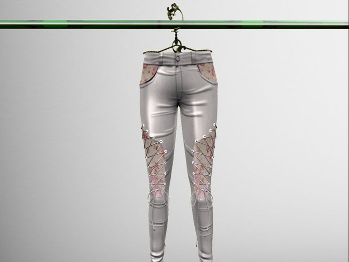 Pants With Laces- Rose