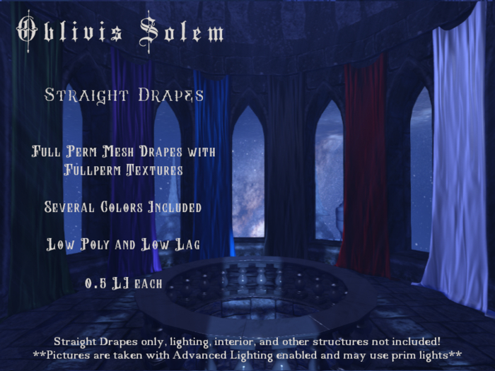[+Oblivis+] Straight Drapes FULLPERM