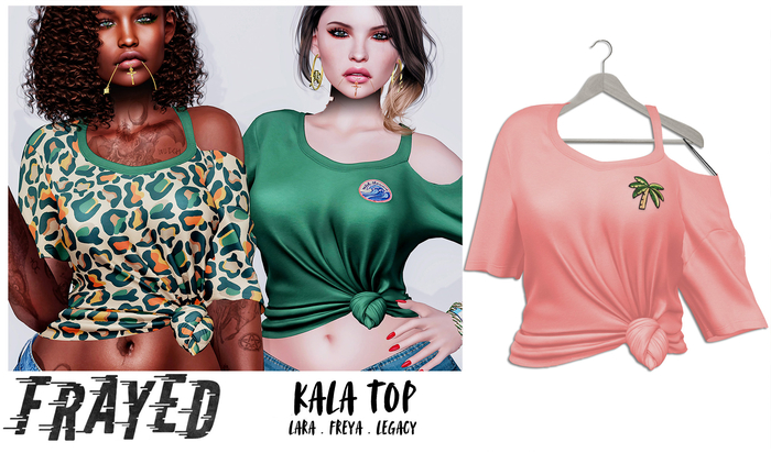 Frayed - Kala Top - Palm