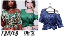 Frayed - Kala Top - Blue Leo
