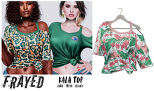 Frayed - Kala Top - Flamingo