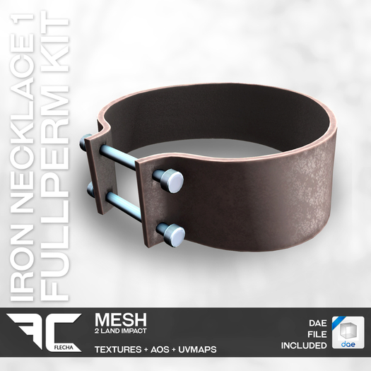 FLECHA Iron Necklace 1 Fullperm