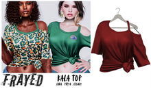 Frayed - Kala Top - Red