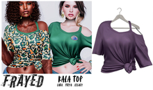Frayed - Kala Top - Purple