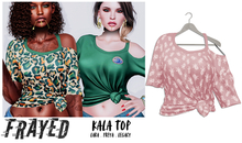 Frayed - Kala Top - Pink Pineapples