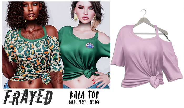 Frayed - Kala Top - Pink