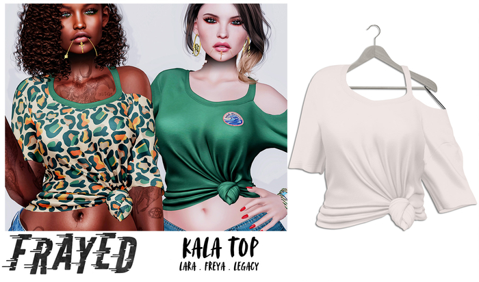 Frayed - Kala Top - White