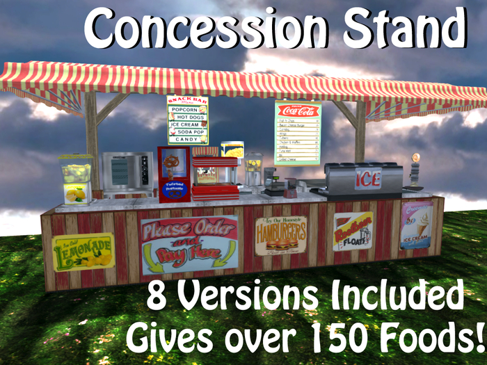 Concession Stand: 150 foods + ALL 8 STYLES