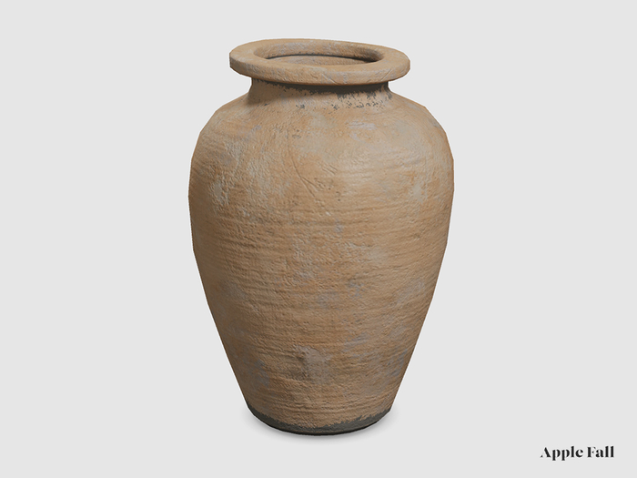 Apple Fall Georgia Terracotta Urn - Natural