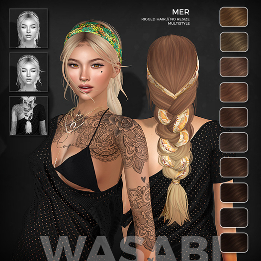 Wasabi // Mer Mesh Hair - Browns