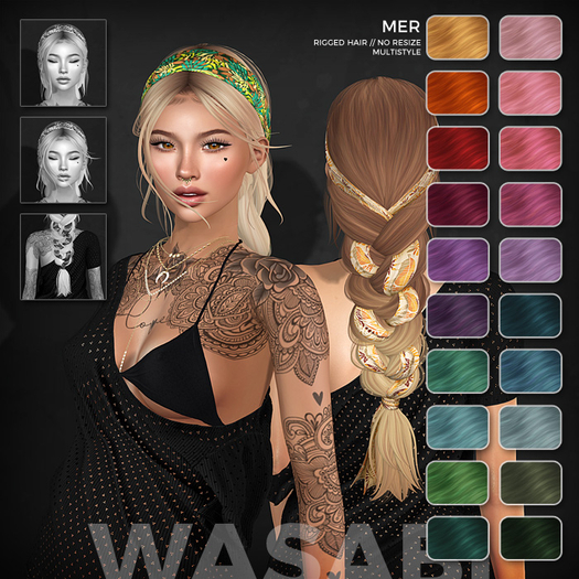 Wasabi // Mer Mesh Hair - Fireworks