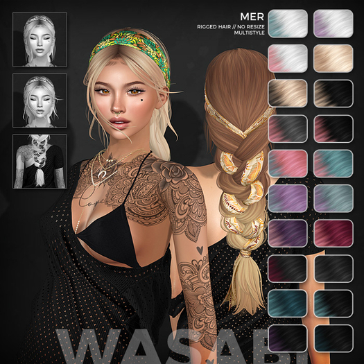 Wasabi // Mer Mesh Hair - Lunar Ombre