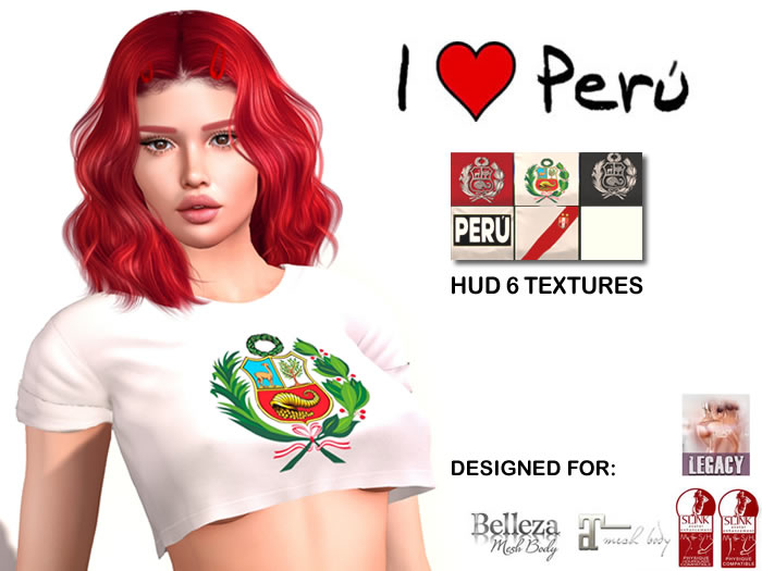 CAMISETA PERU FOR MAITREYA/ LEGACY/ FREYA/HOURGLASS (wear)