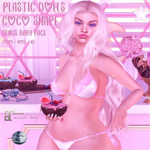 Plastic Dolls - Coco Shape - Genus Baby Face