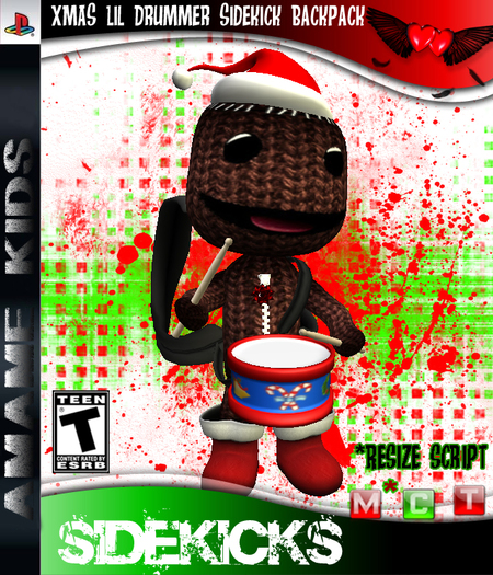 .:[AMAME]:. Kids XMAS Lil Drummer Sidekick Backpack
