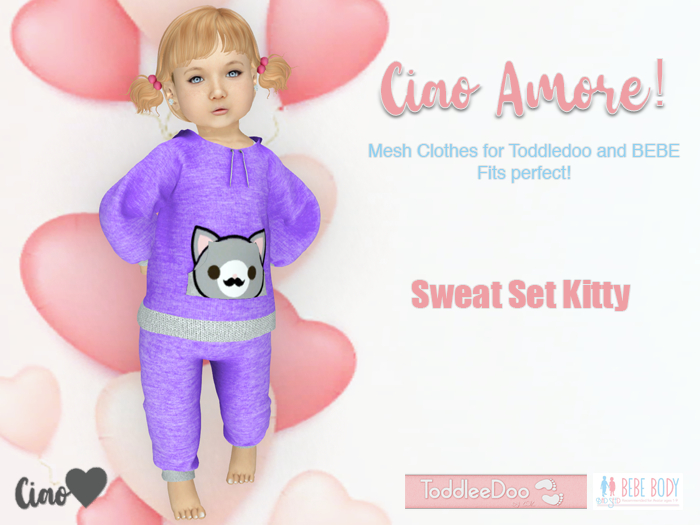 Ciao Amore! - Sweat Set Kitty