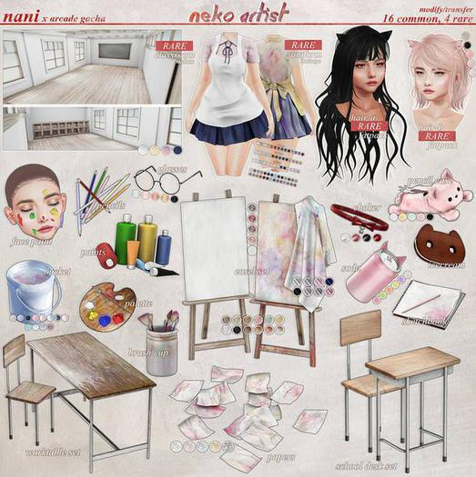 nani // neko artist // hair-b_(fatpack) // RARE