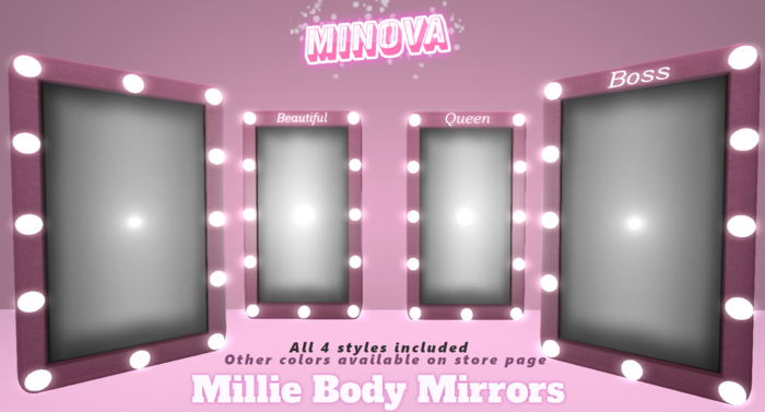 Pink Millie Body Mirrors 
