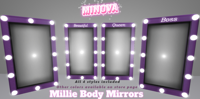 Purple Millie Body Mirrors 