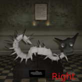 Mythical creature Omukade (right)