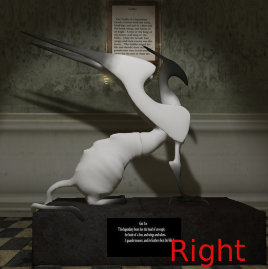 Mythical creature Griffin (right)