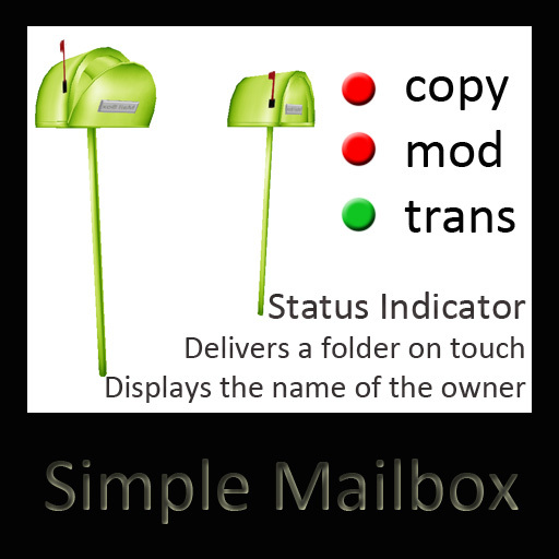 LS Mailbox Lime Green ** OPENED VERSION ONLY **)