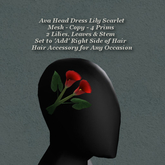 Ava Head Dress Lily Scarlet