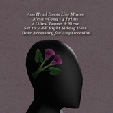 Ava Head Dress Lily Mauve
