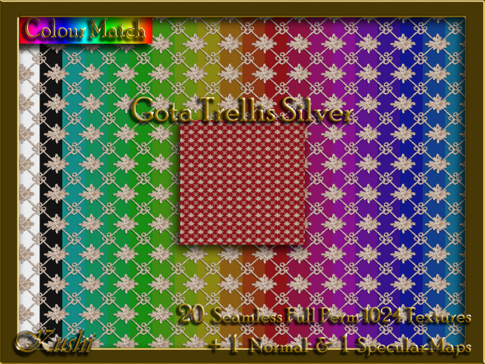 !Kushi! GotaTrellisSILVER Textures -WearToUnpack