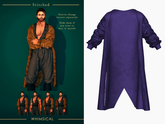(Stitched) Belil Coat - Purple
