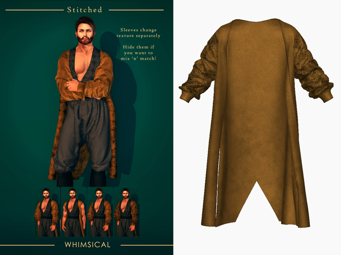 (Stitched) Belil Coat - Gold