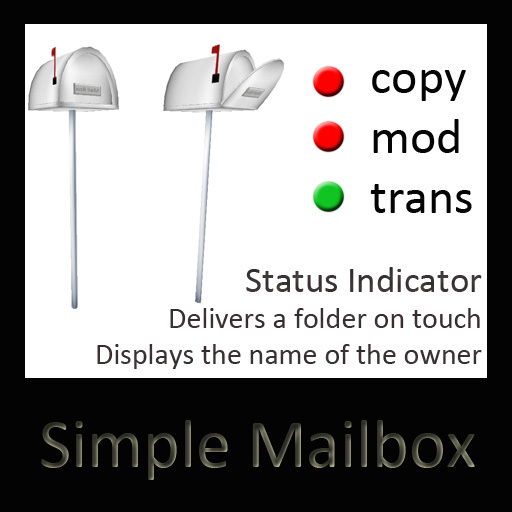 LS Mailbox White ** OPENED VERSION ONLY **