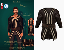 (Stitched)Miles Tunic&Belt Set-Brown