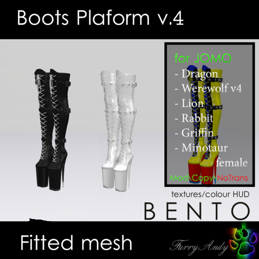 DEMO - Furry Andy - Boots Platform v4 for JOMO Avatars