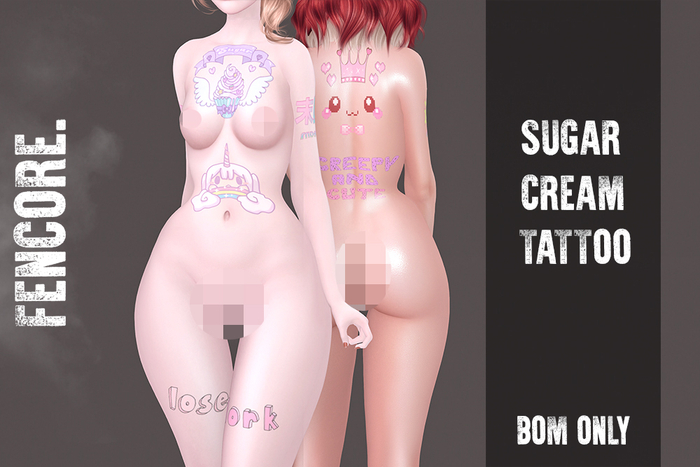 FENCORE. Sugar cream tattoo