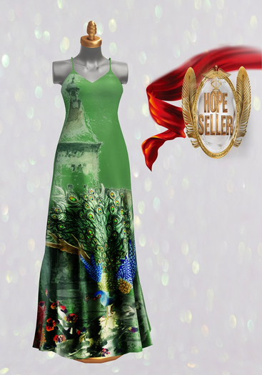 [HS] Swan Maxi Dress [Green]