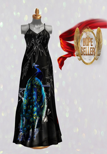 [HS] Swan Maxi Dress [Black]