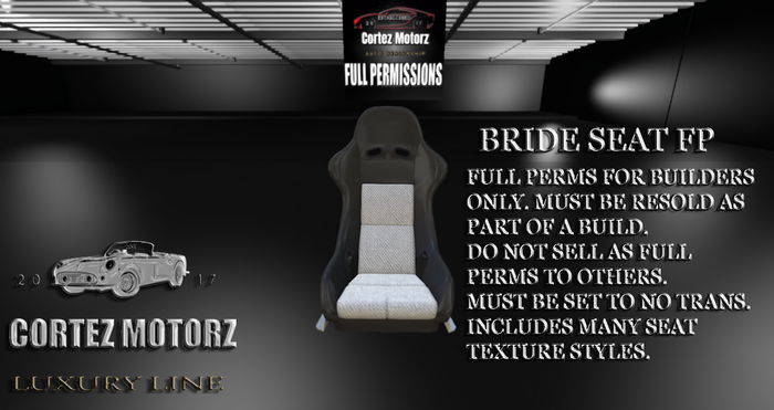 ::CLM:: Bride Seat Full Perm BOX