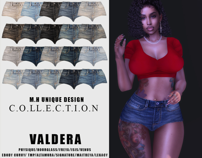 MH-Valdera Denim Shorts Collection Fatpack Demo