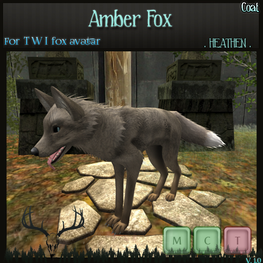 [. HEATHEN .]  TWI Fox Skin-Amber Fox- {REZ}