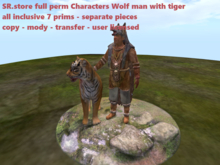 SR.store full perm Characters Wolf man with tiger