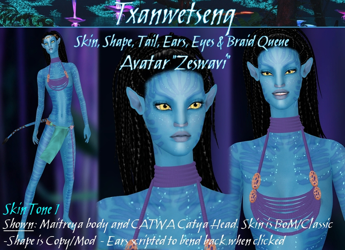 Txanwetseng Box :: Avatar "Zeswavi" (Female) Tone 1