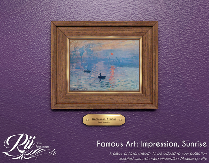 [Rii] Famous Art: Impression, Sunrise