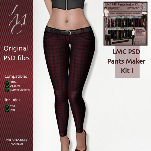 LMC PSD FILES- Pants Maker Kit I - BOM